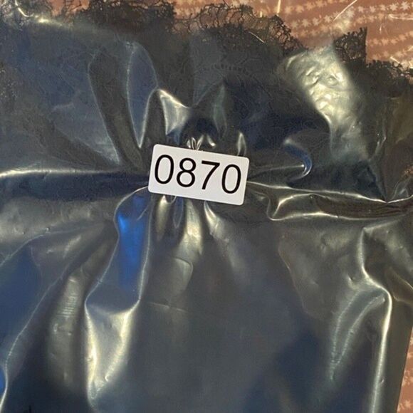 0870 Vintage 1950s Dijonette M Black Half Slip New - Picture 8 of 9